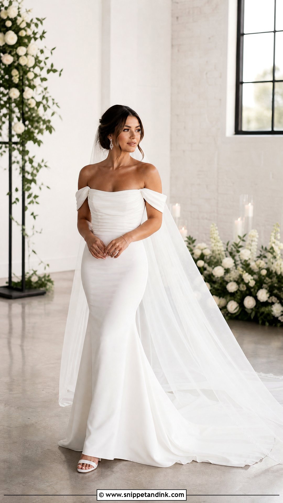 Off Shoulder Serpentina Wedding Gown - Snippet and Ink - 20 Serpentina Wedding Gown Ideas