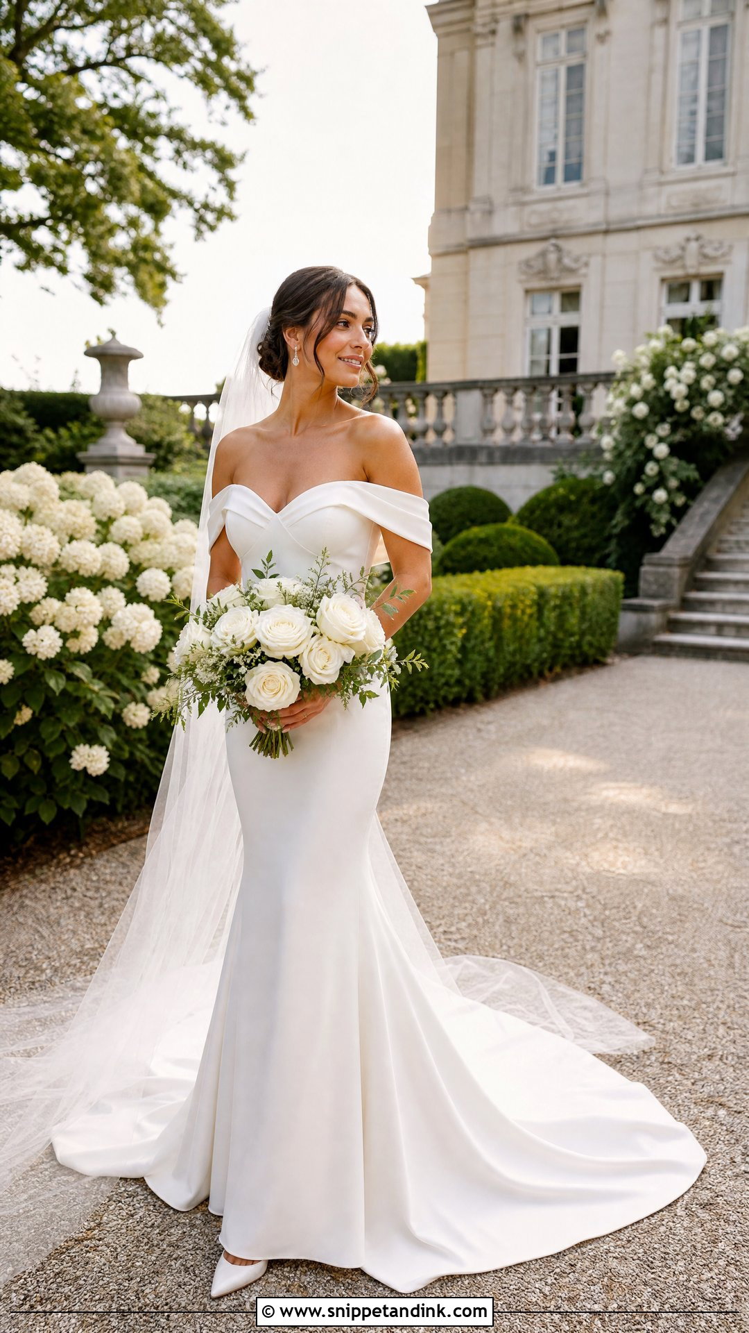 Off Shoulder Sweetheart Mermaid Wedding Dress - Snippet and Ink - 20 Sweetheart Mermaid Wedding Dress Ideas