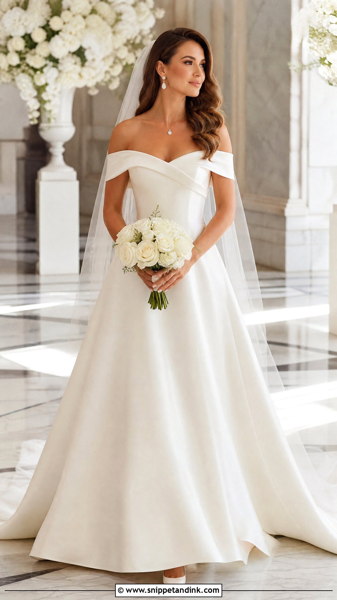Off Shoulder Wedding Ceremony Dress - Snippet and Ink - 20 Wedding Ceremony Dress Ideas