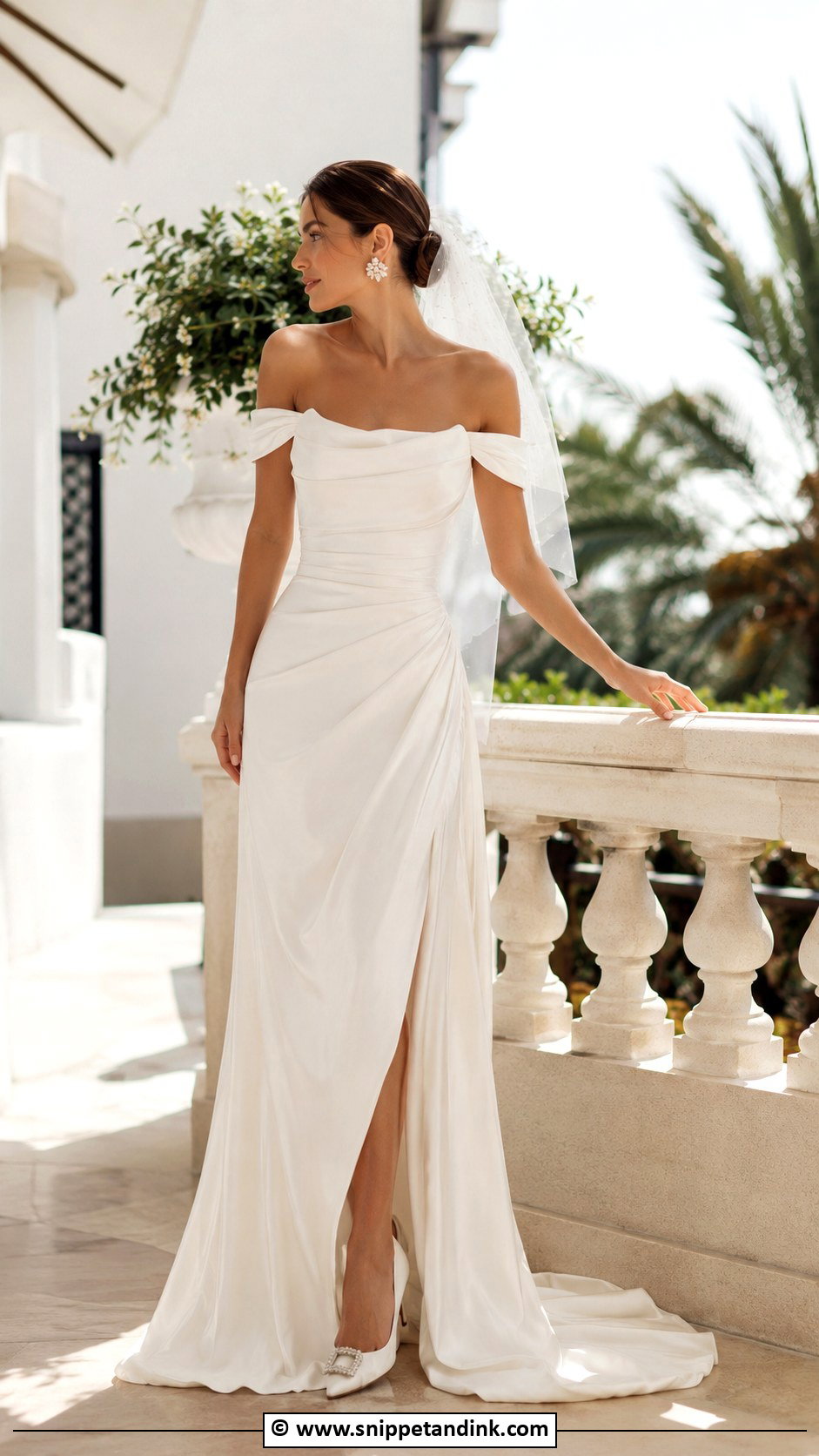 Off Shoulder Wedding Dress - Snippet and Ink - 30 Wedding Dress 2025 Ideas