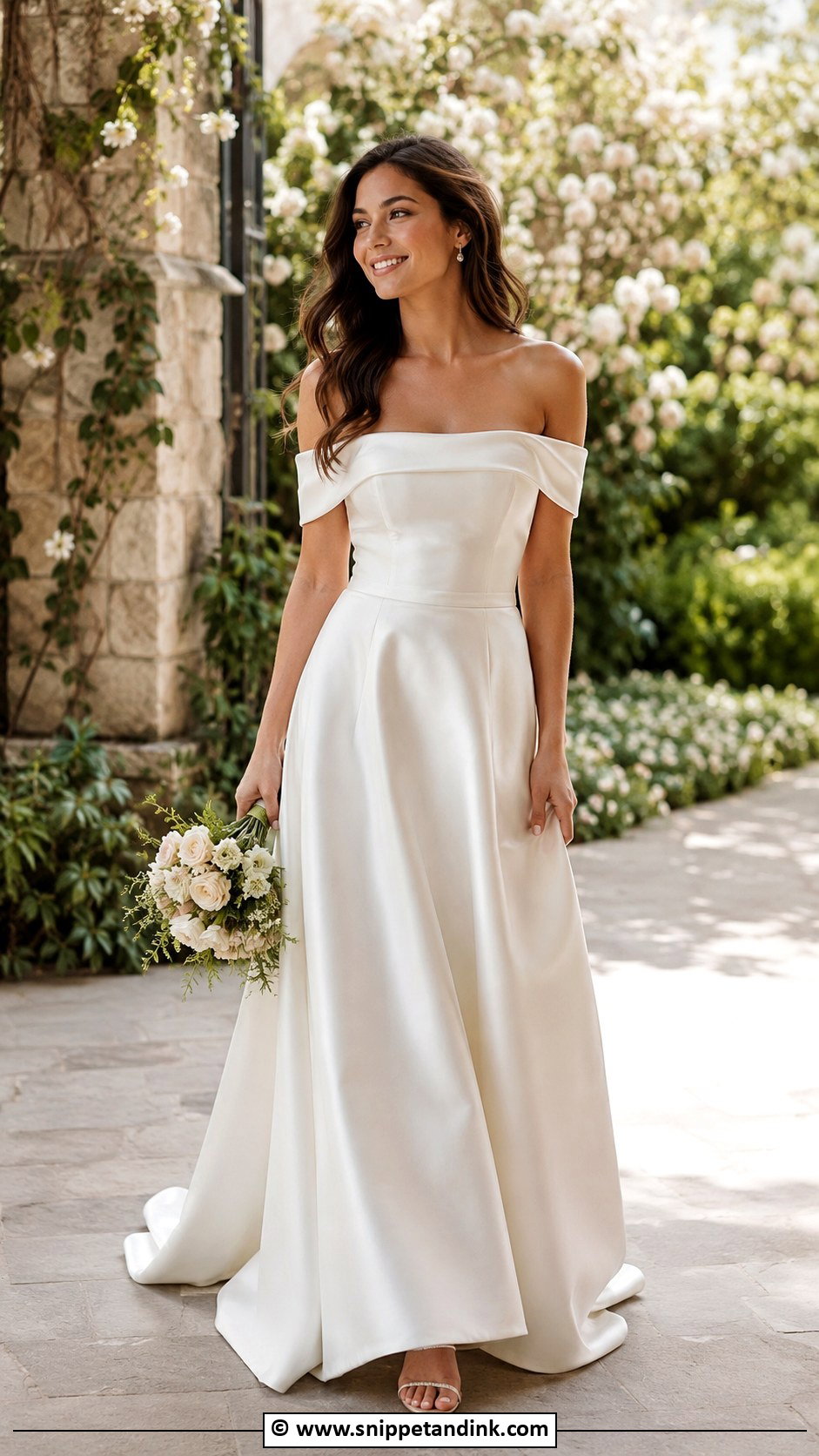 Off Shoulder Wedding Dress - Snippet and Ink - 35 Wedding Dresses