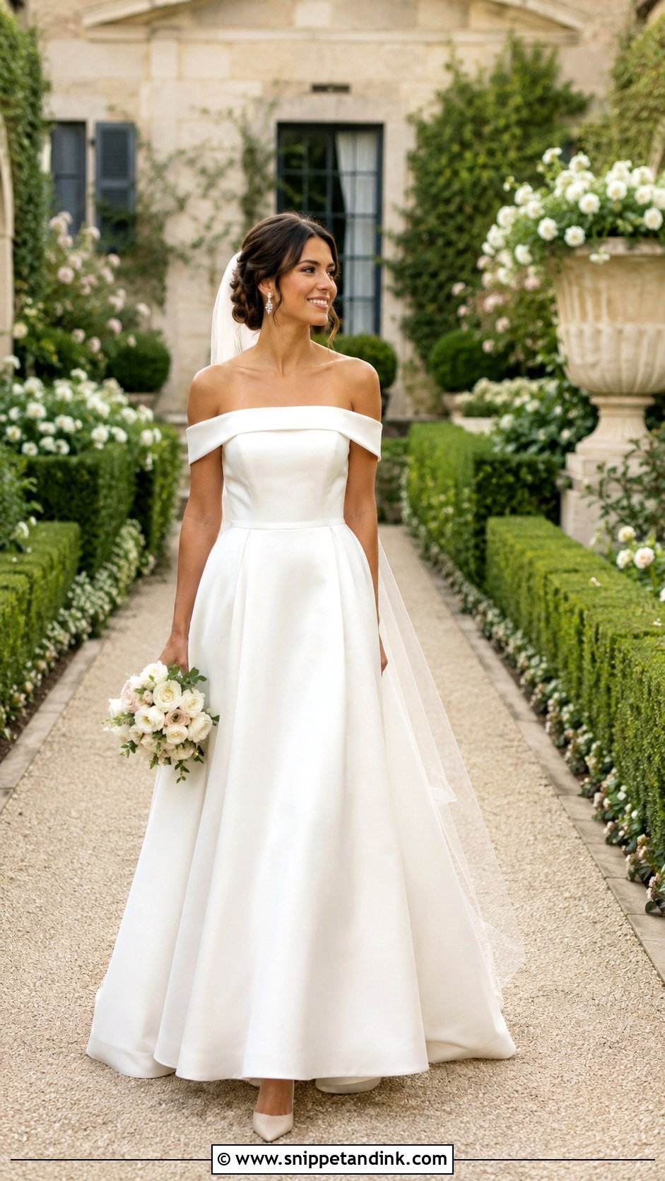 Off Shoulder Wedding Dress - Snippet and Ink - 30 Wedding Dress for Women Ideas
