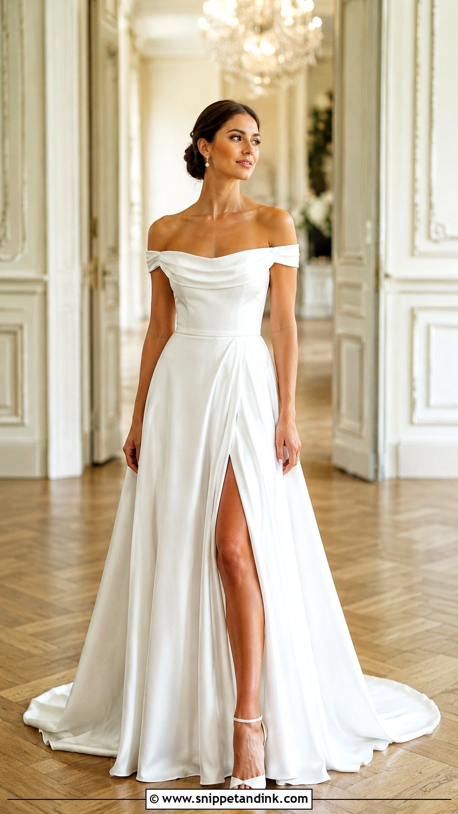 Off Shoulder Wedding Dress - Snippet and Ink - 30 Weddingdress Ideas