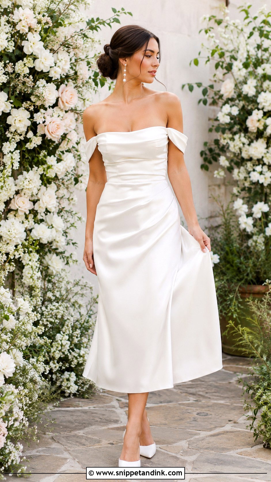 Off Shoulder Wedding Dress - Snippet and Ink - 25 Fun Wedding Dress Ideas