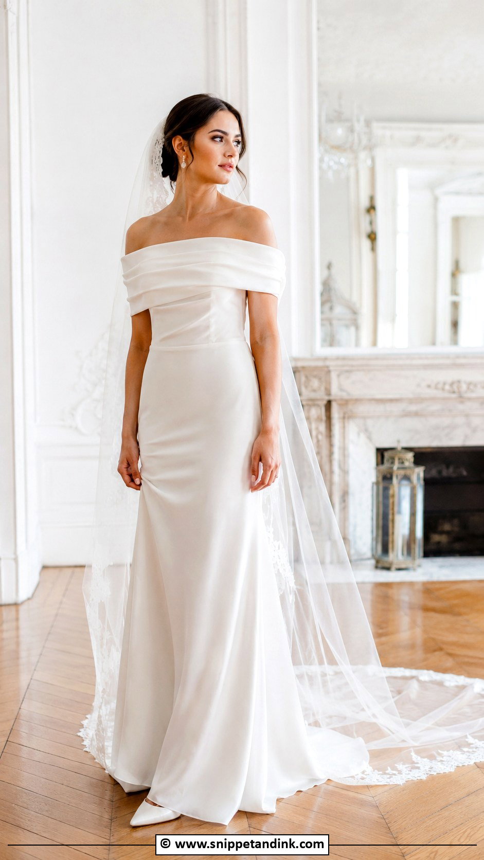 Off Shoulder Wedding Dress - Snippet and Ink - 25 Unique Wedding Dresses Different