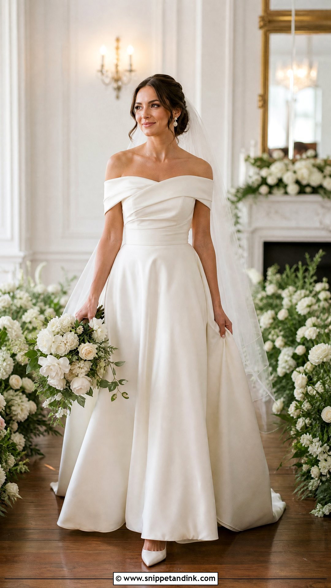 Off Shoulder Wedding Dress - Snippet and Ink - 25 New Wedding Dresses