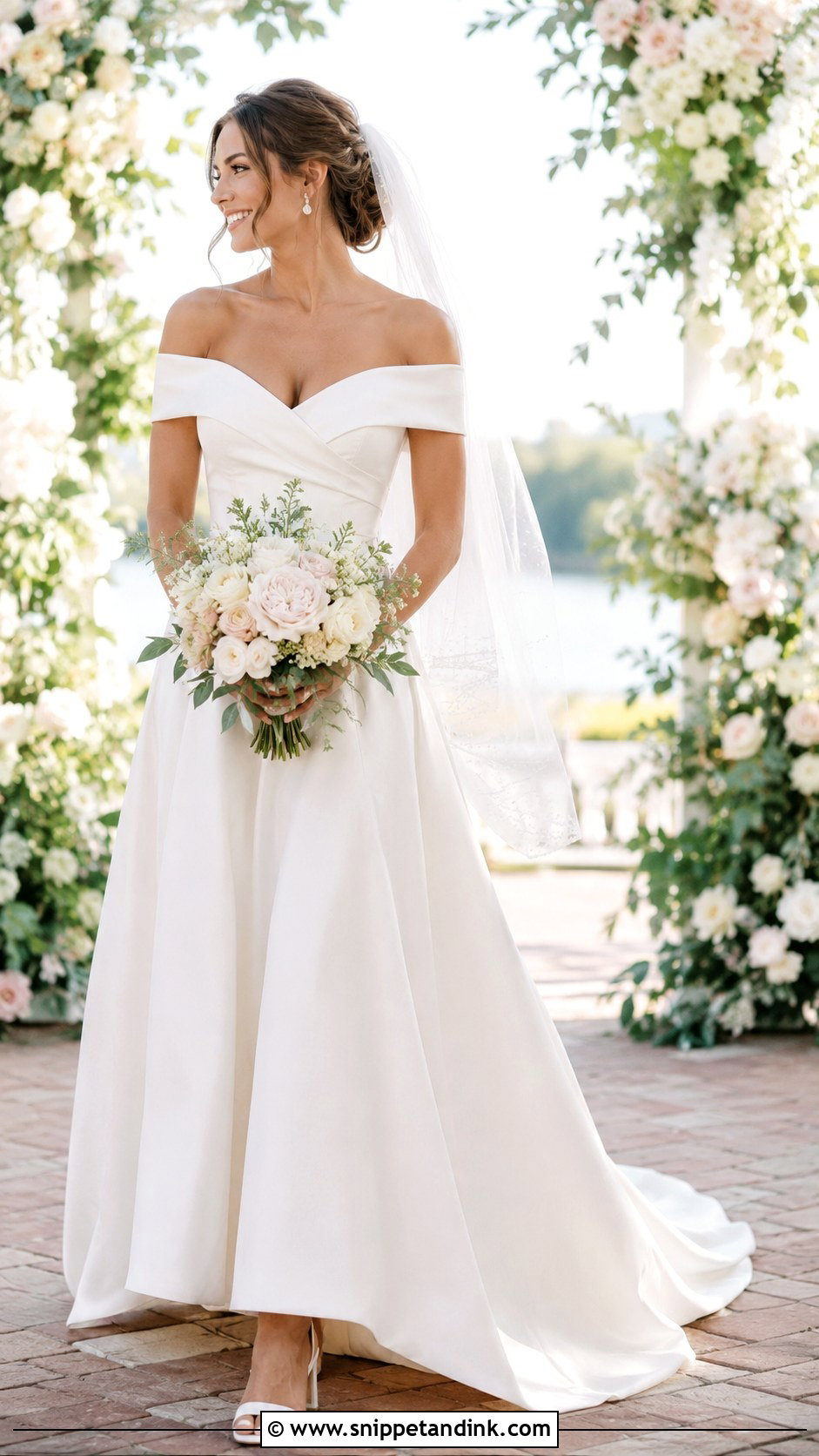 Off Shoulder Wedding Dress - Snippet and Ink - 25 Wedding Dress for Bride Ideas