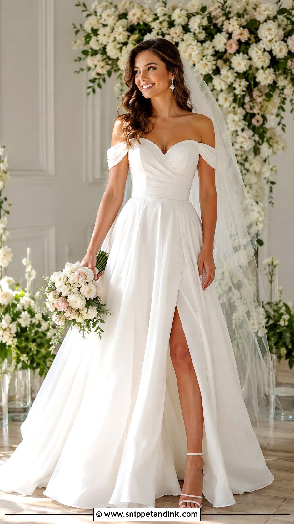 Off Shoulder Wedding Dress - Snippet and Ink - 25 Wedding Dresses Gown
