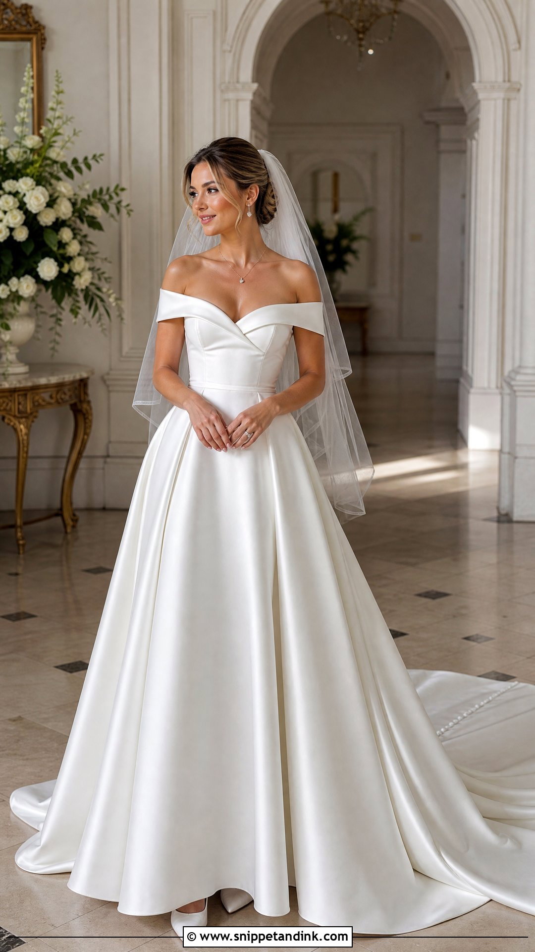 Off Shoulder Wedding Dress Buttons - Snippet and Ink - 20 Wedding Dress Buttons Ideas