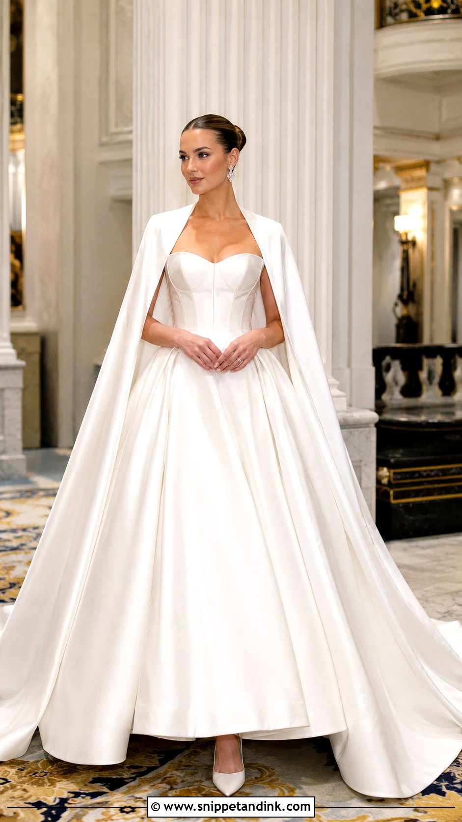 Off Shoulder Wedding Dress With Long Gloves - Snippet and Ink - 20 January Wedding Dress Ideas