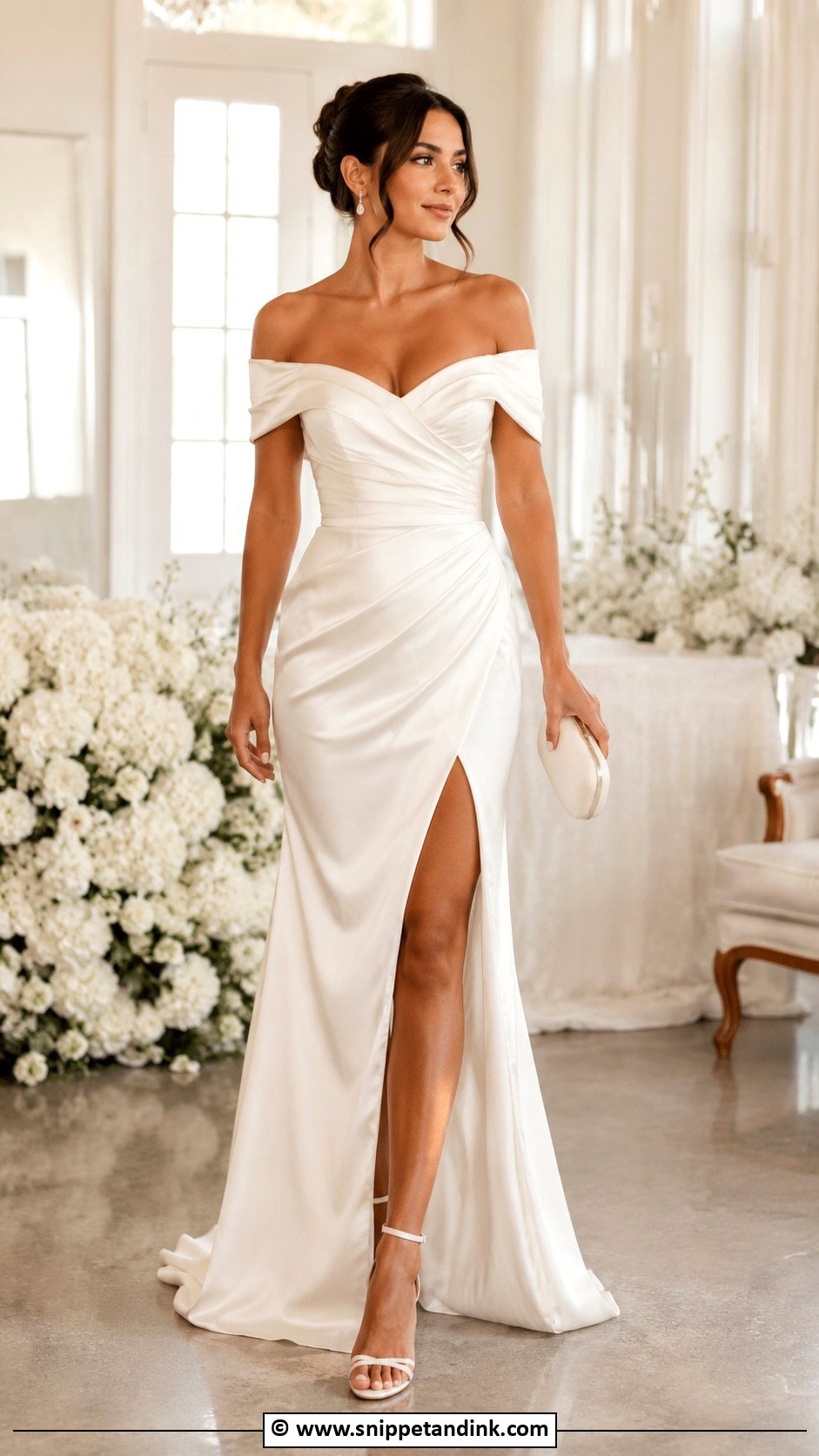 Off Shoulder Wedding Gown - Snippet and Ink - 30 Gown for Wedding Ideas