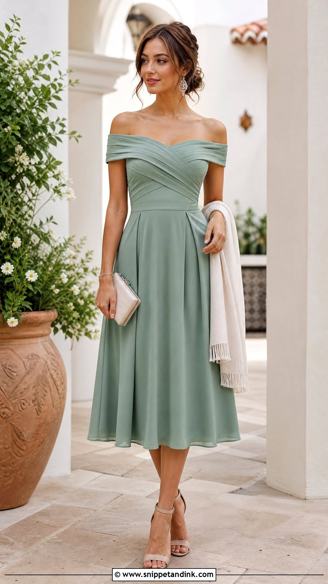 Off Shoulder Wedding Guest Dress - Snippet and Ink - 20 Dresses Ideas for Wedding