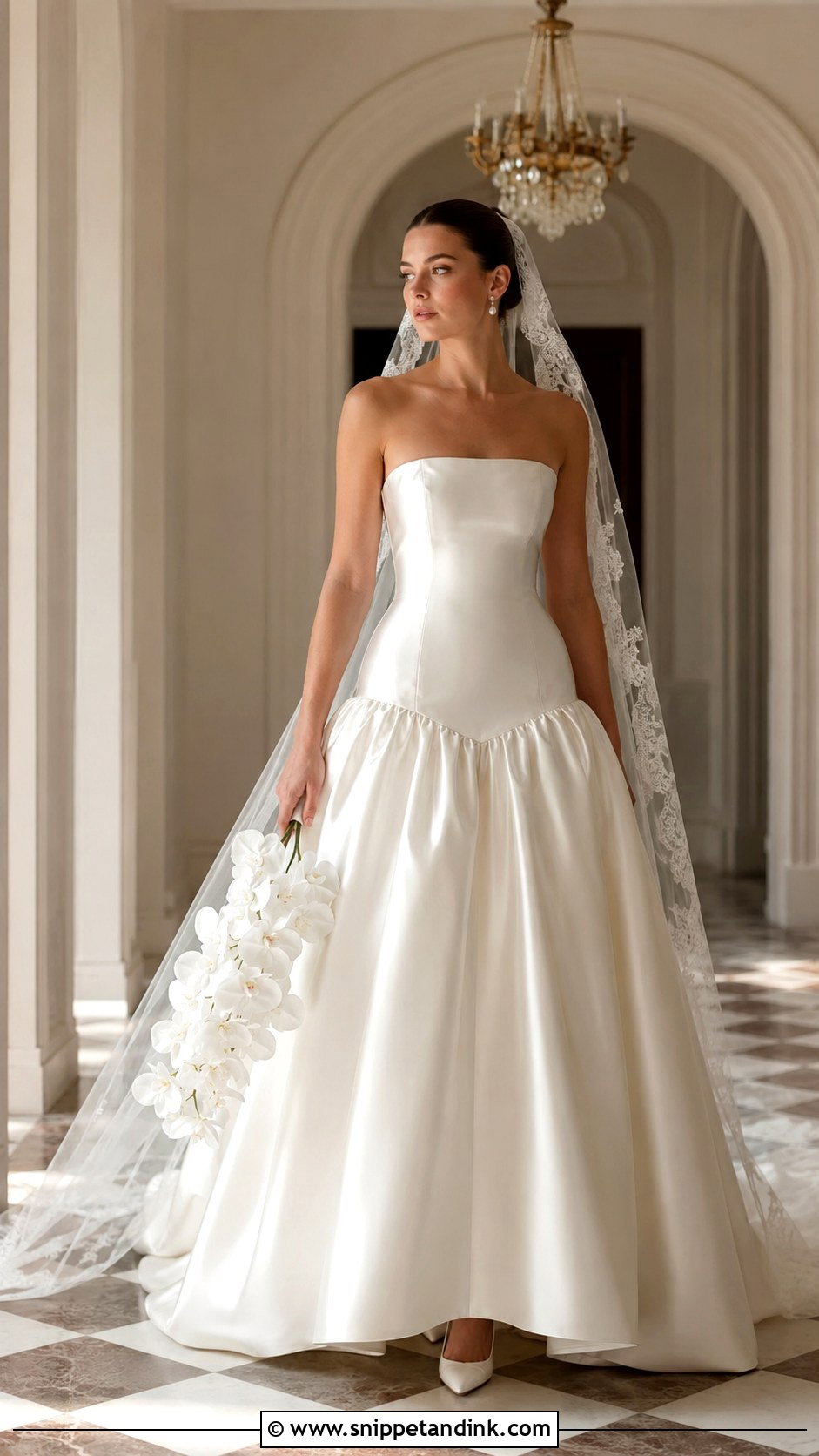 Off The Shoulder Bridal Gown - Snippet and Ink - 20 2024 Bridal Gowns