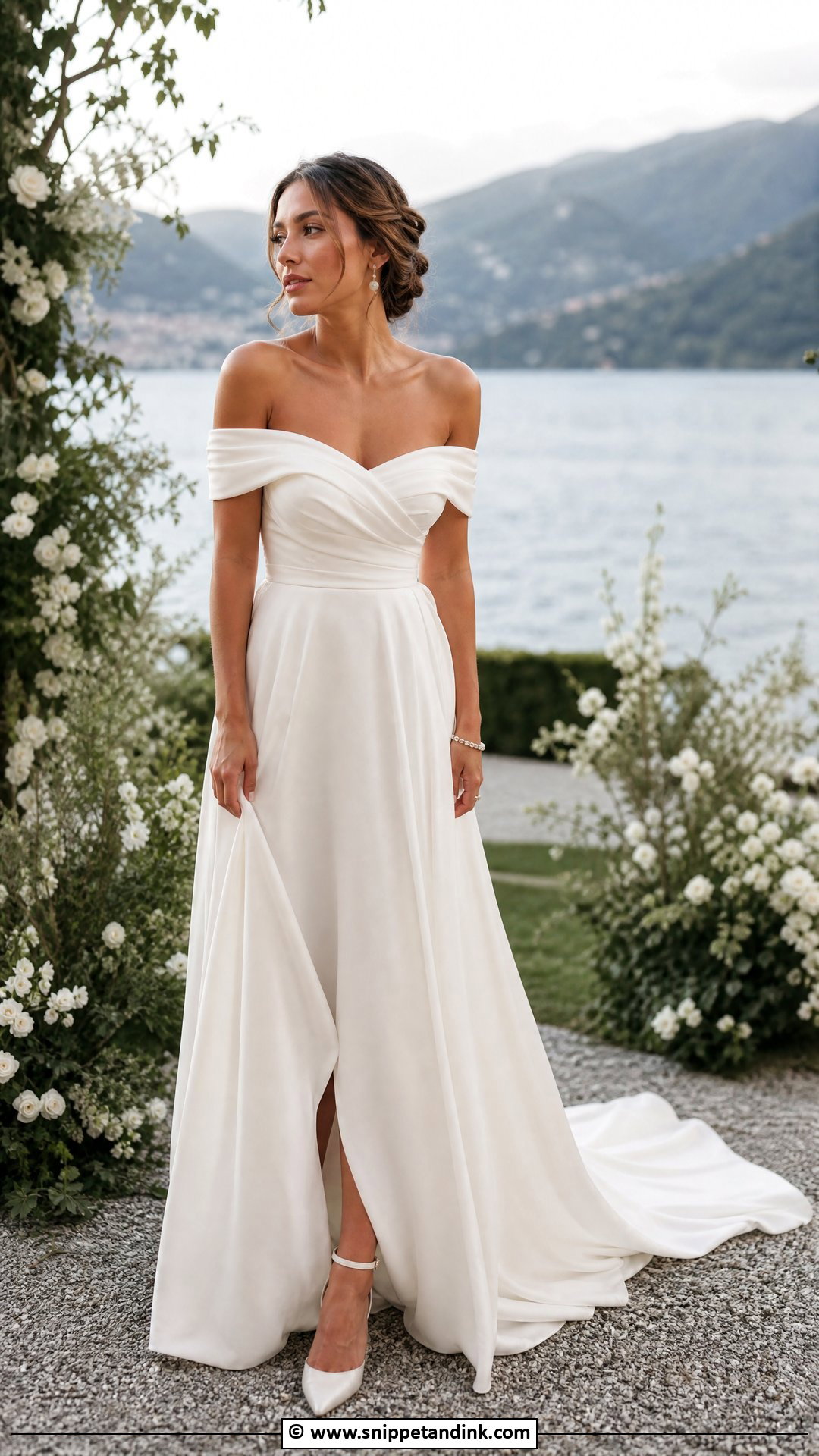 Off The Shoulder Bride Dress - Snippet and Ink - 35 Bride Dresses