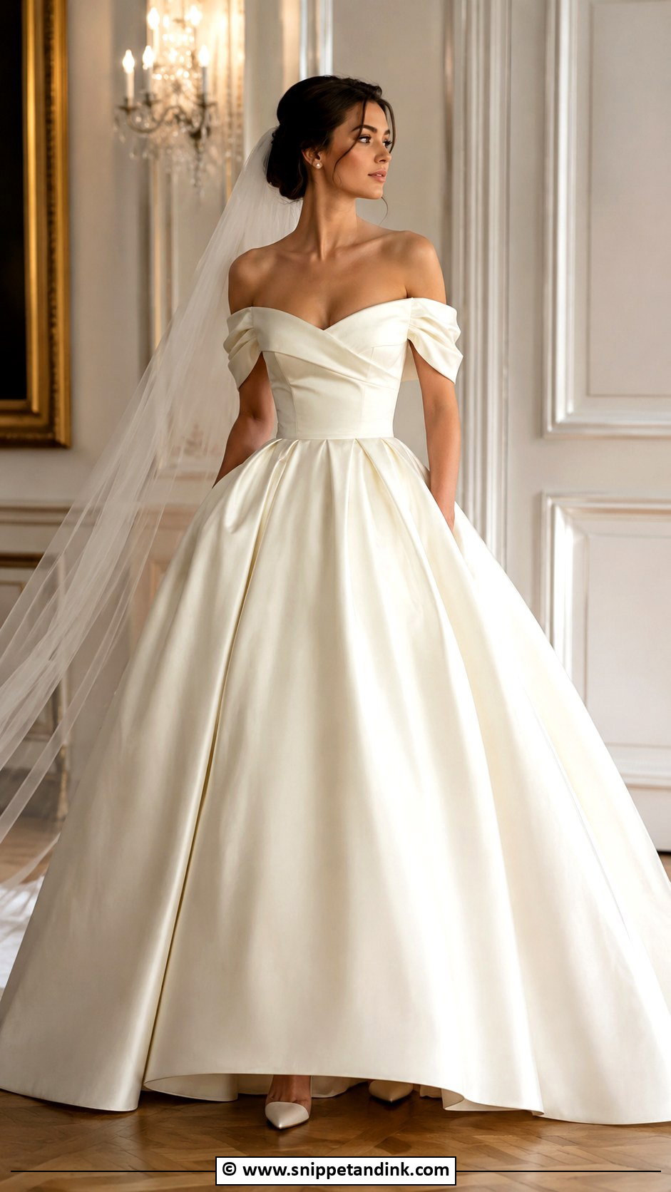 Off The Shoulder Fairytale Wedding Dress - Snippet and Ink - 30 Fairytale Wedding Dress Ideas