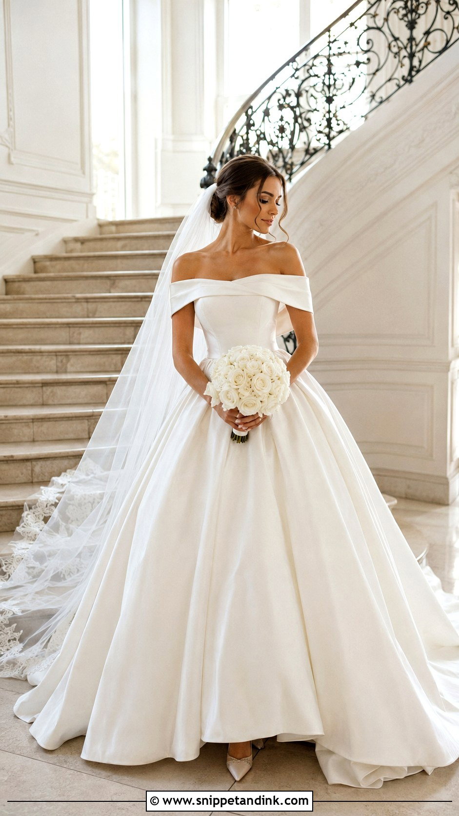 Off The Shoulder Princess Ball Gown Wedding Dress - Snippet and Ink - 20 Dream Wedding Dresses Ball Gown Princesses