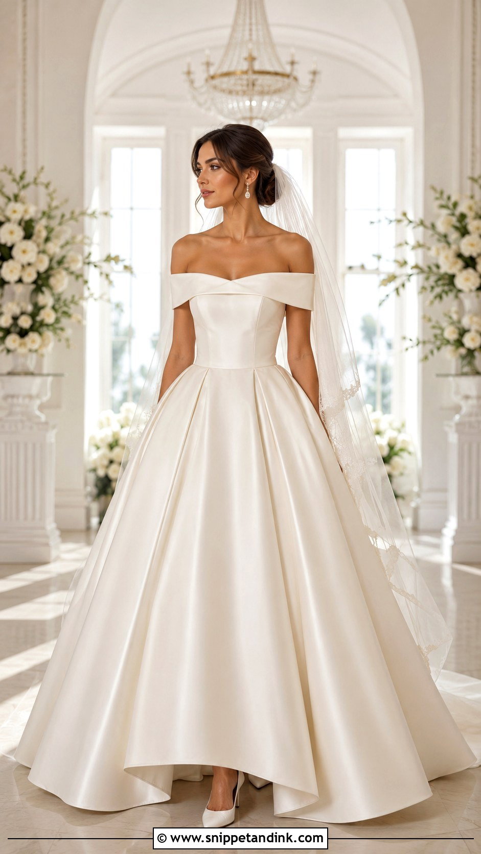 Off The Shoulder Princess Wedding Dress - Snippet and Ink - 20 Big Wedding Dresses Ball Gown Princesses