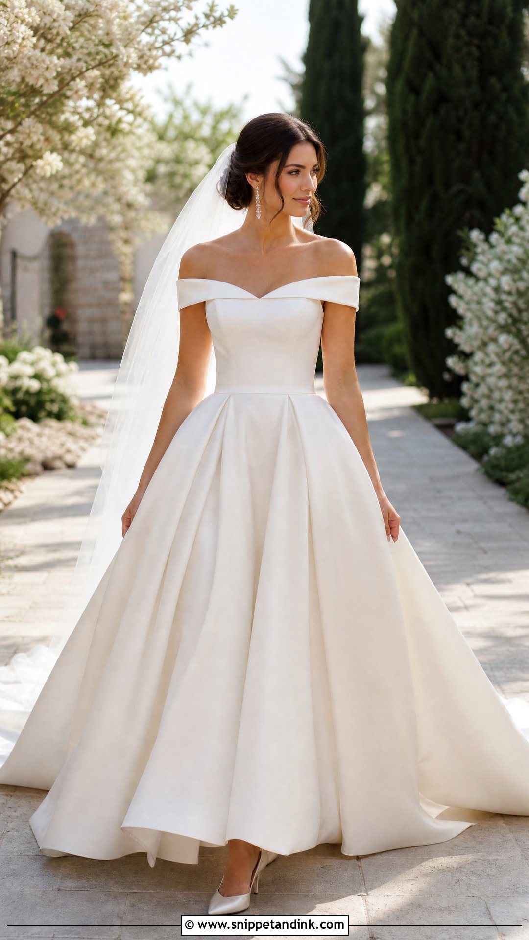 Off The Shoulder Princess Wedding Dress - Snippet and Ink - 25 Princess Style Wedding Dresses