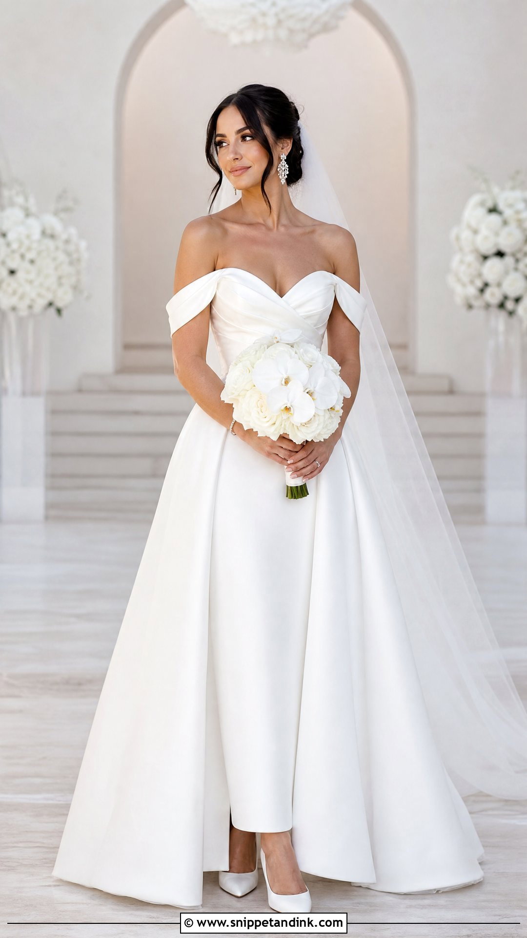 Off The Shoulder Strap Wedding Dress - Snippet and Ink - 20 Wedding Dress Straps Ideas