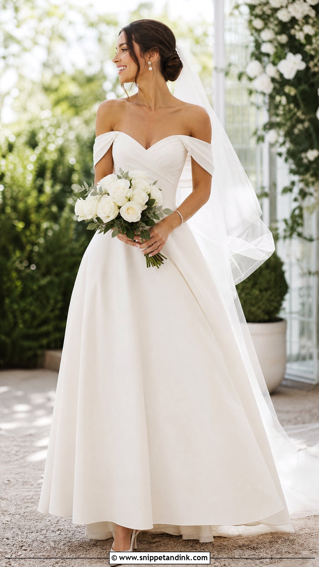 Off The Shoulder Sweetheart Wedding Dress - Snippet and Ink - 20 Sweet Heart Wedding Dress Ideas