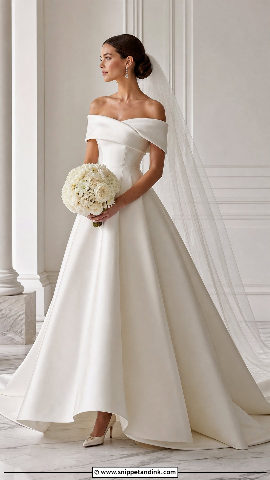 Off The Shoulder Vera Wang Ball Gown - Snippet and Ink - 20 Vera Wang Wedding Dress Ball Gown Ideas