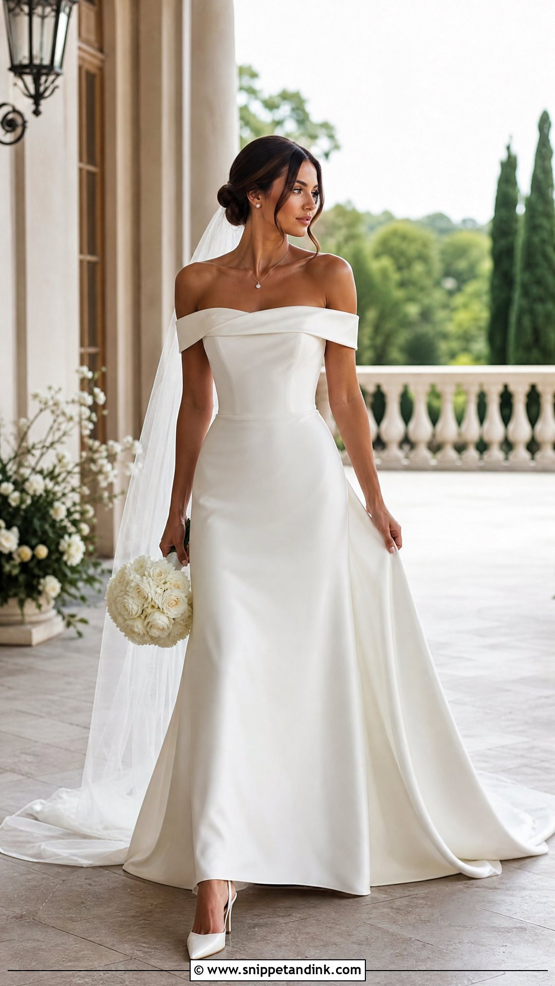 Off The Shoulder Wedding Dress - Snippet and Ink - 25 Wedding Dresses 2026 Bride