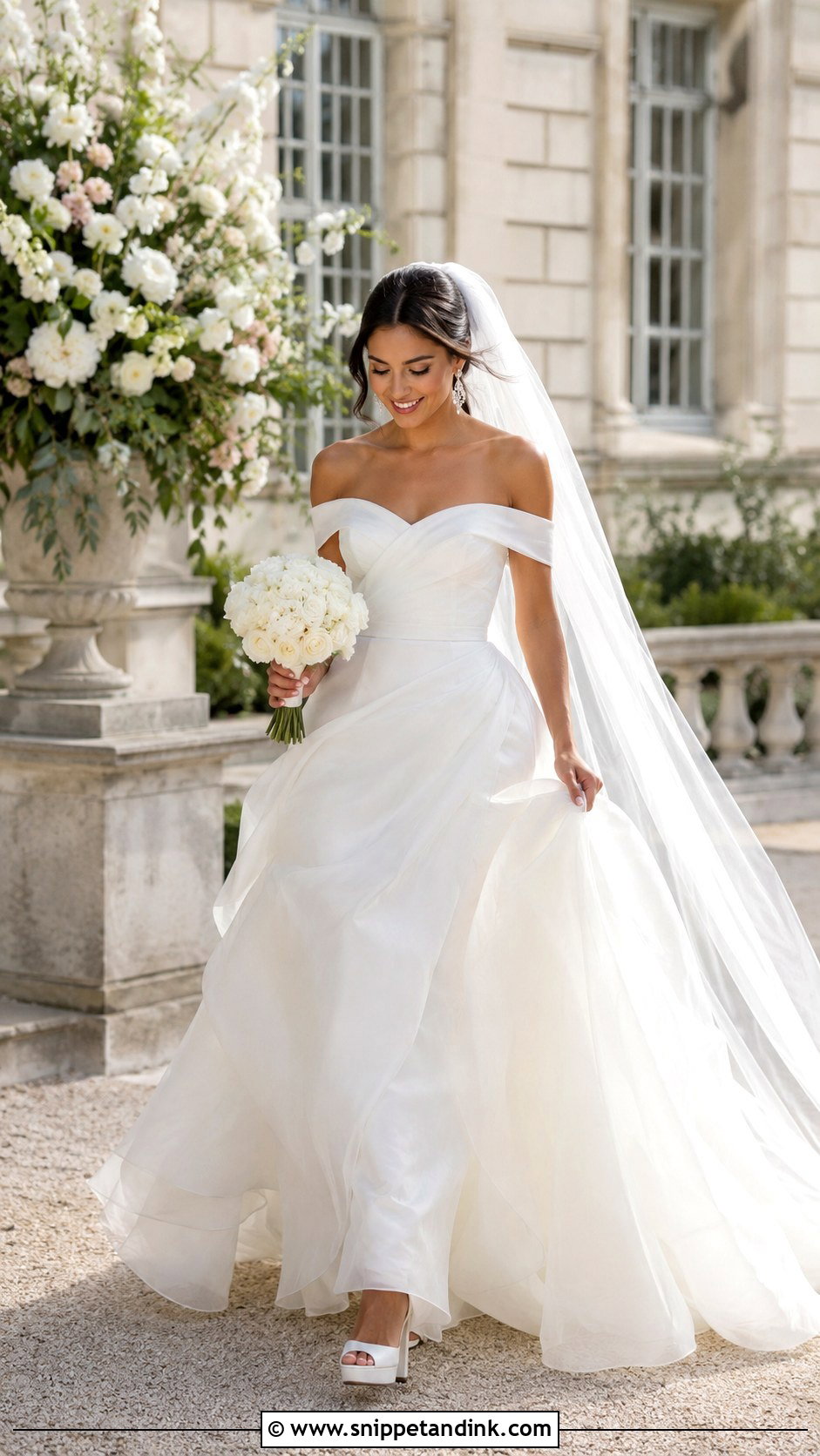 Off The Shoulder Wedding Dress Ballgown - Snippet and Ink - 20 Elegant Wedding Dress Ballgown Ideas