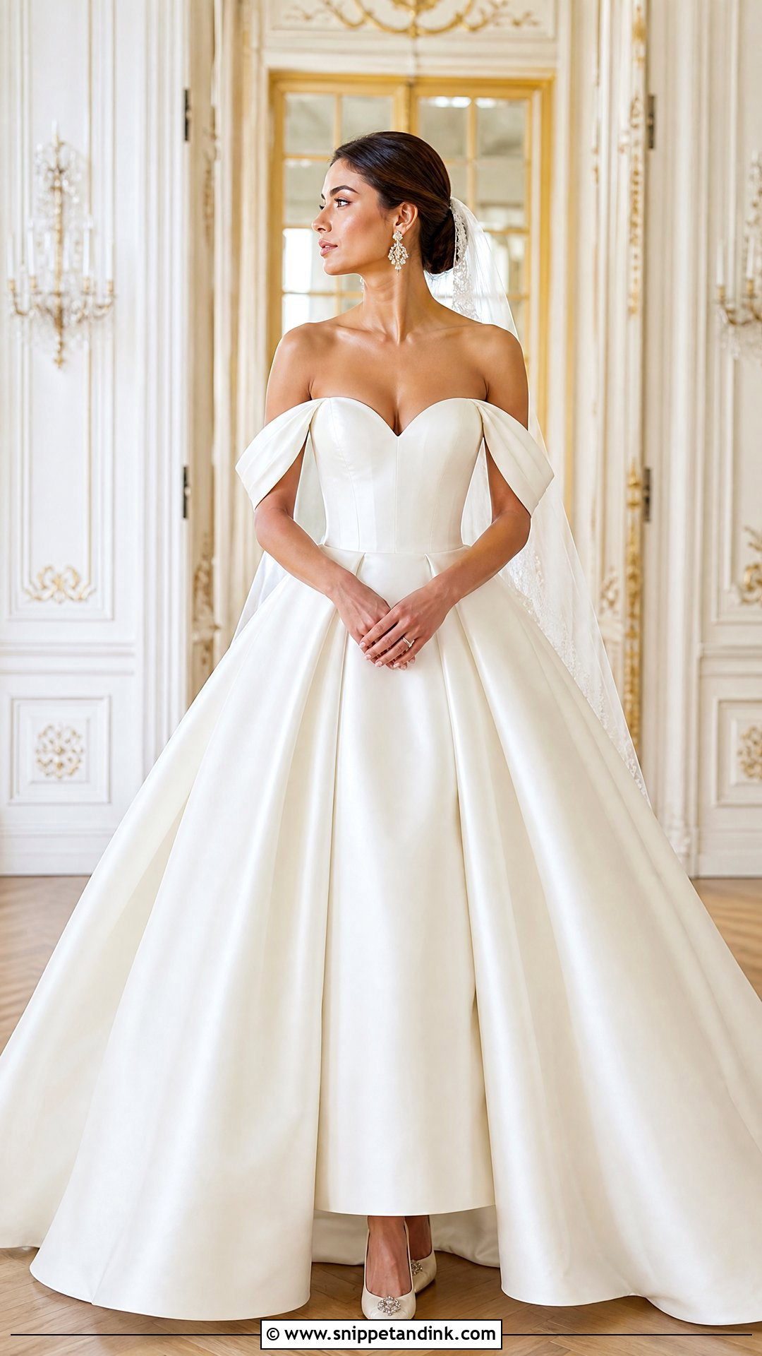 Off The Shoulder Wedding Dress Sleeves - Snippet and Ink - 20 Wedding Dress Sleeves Types