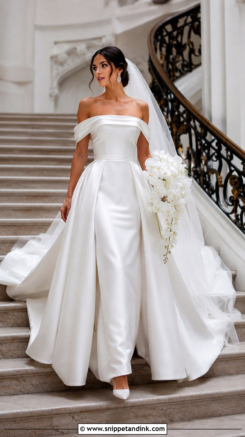 Off The Shoulder Wedding Gown - Snippet and Ink - 20 Haute Couture Wedding Gowns