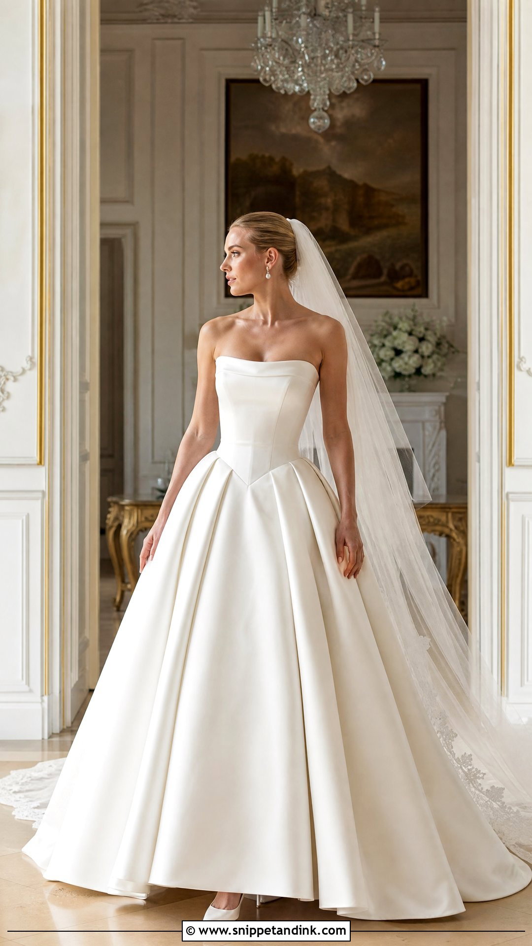 Off White Basque Waist Wedding Dress - Snippet and Ink - 20 Off White Wedding Dresses