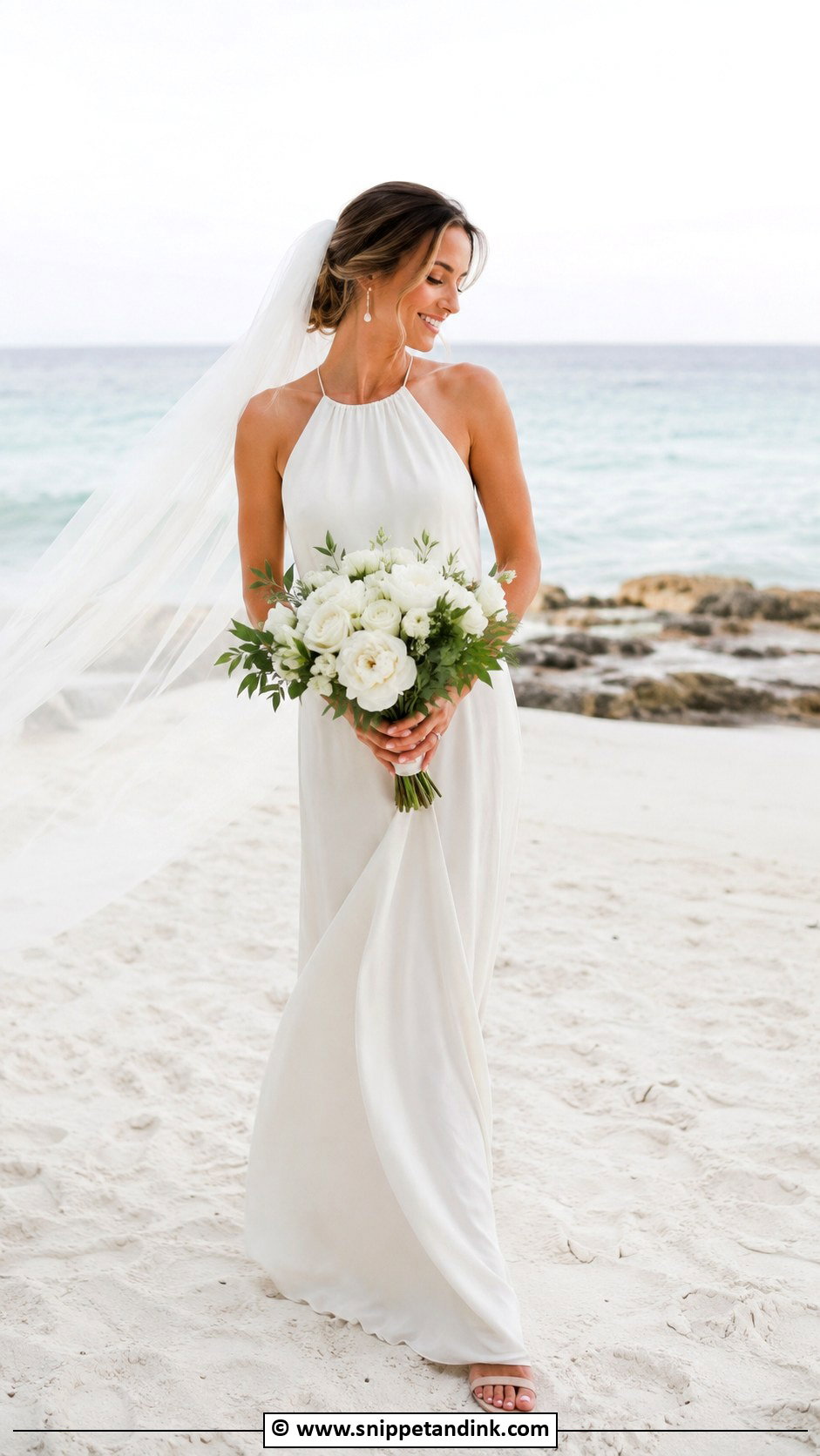 Off White Beach Wedding Dress - Snippet and Ink - 30 Off White Wedding Dress Ideas