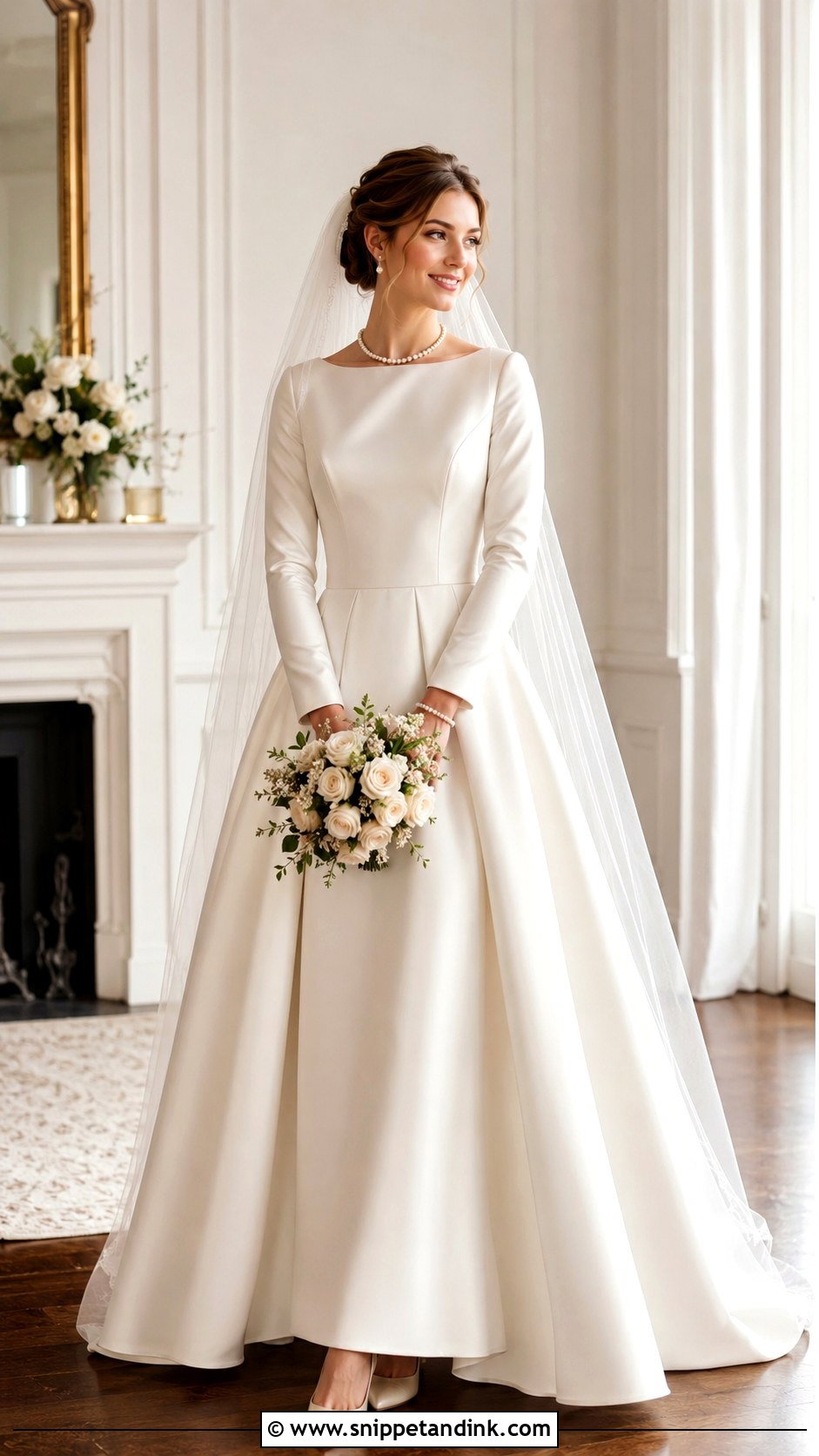 Off White Christian Bridal Gown - Snippet and Ink - 30 Christian Bridal Gown Ideas