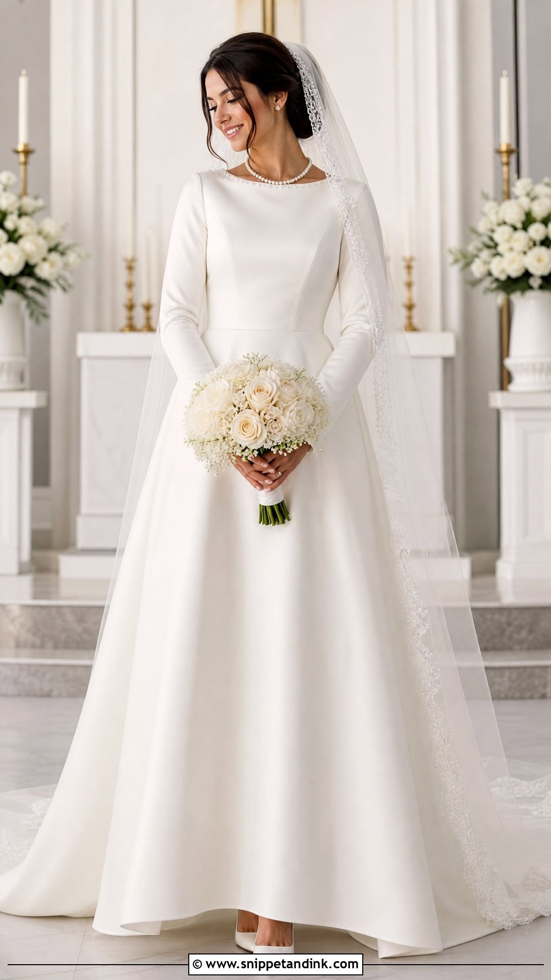 Off White Christian Bride Gown - Snippet and Ink - 25 Christian Bride Gowns