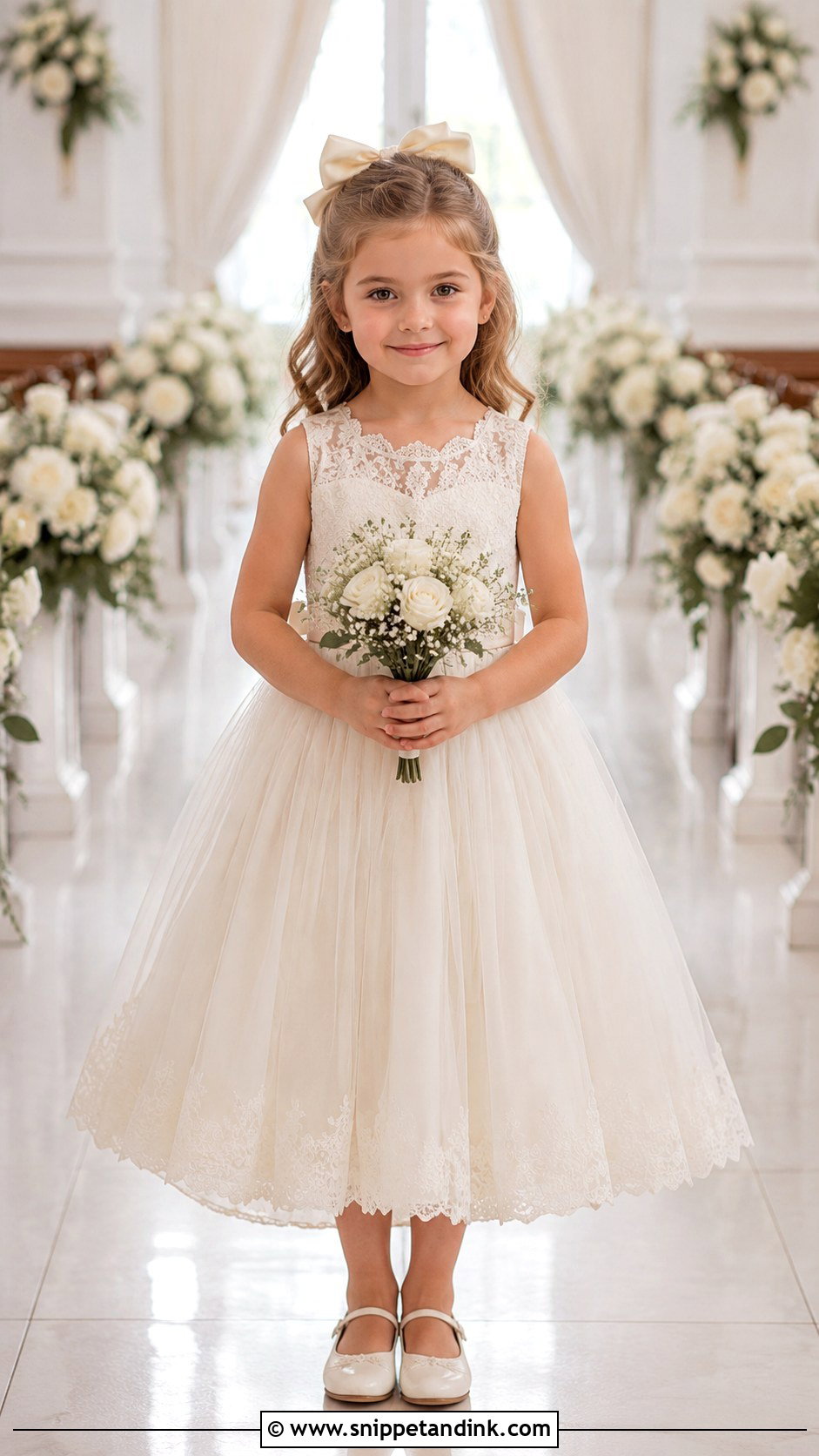 Off White Little Bride Gown - Snippet and Ink - 25 Little Bride Gown Styles