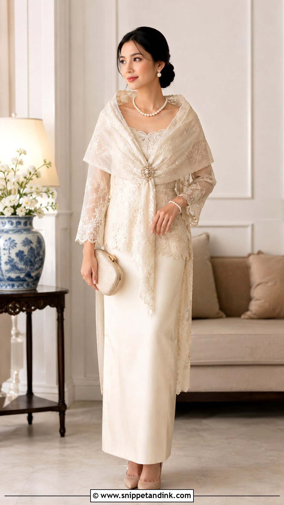 Off White Maria Clara Gown - Snippet and Ink - 25 Maria Clara Gown Ideas