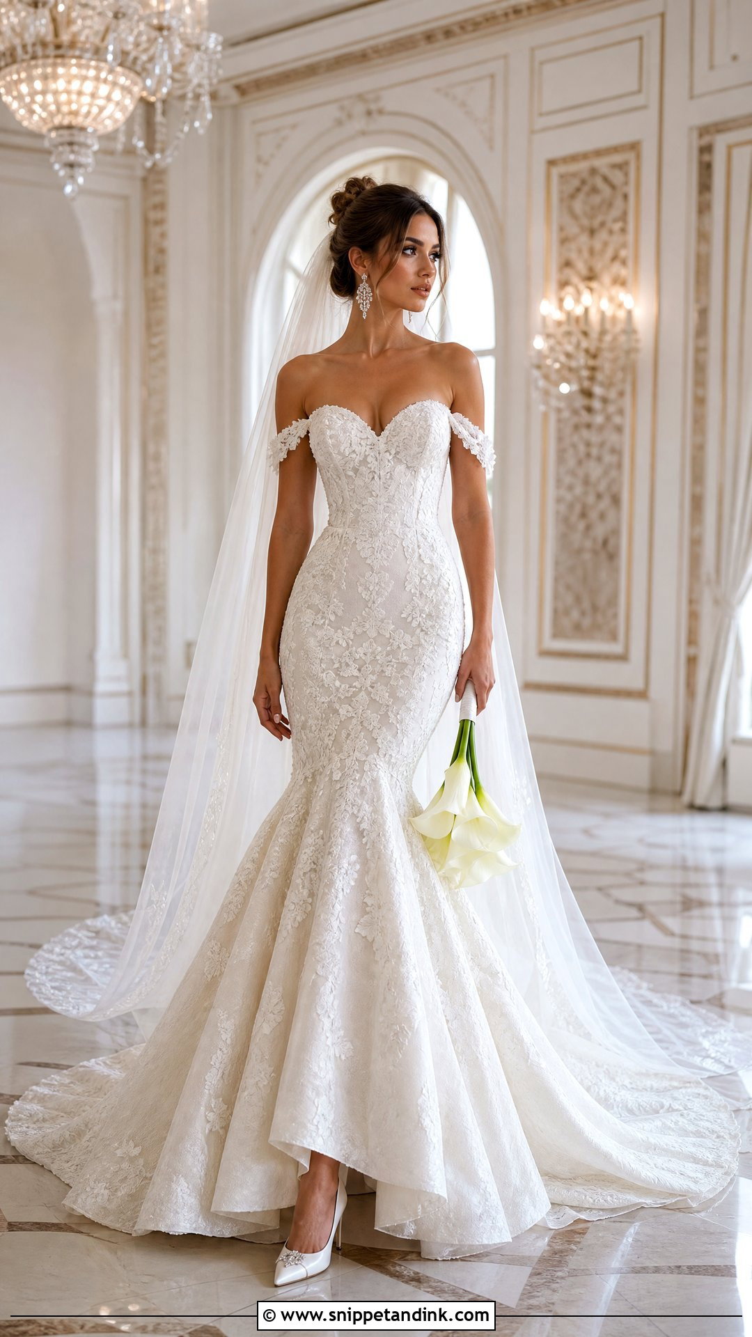Off White Mermaid Wedding Gown - Snippet and Ink - 20 Off White Wedding Gown Ideas