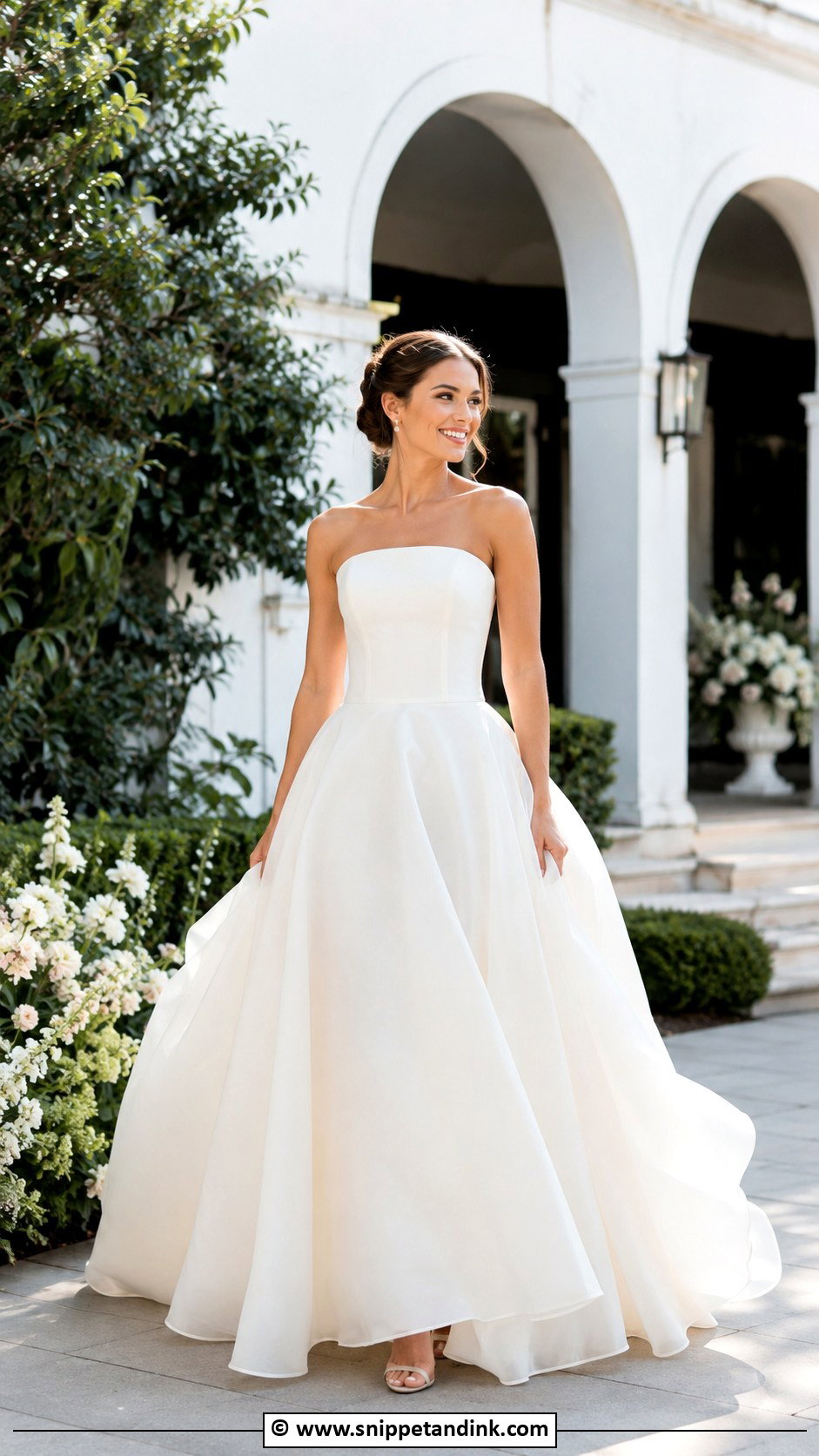 Off White Organza Wedding Dress - Snippet and Ink - 30 Off White Wedding Dress Ideas