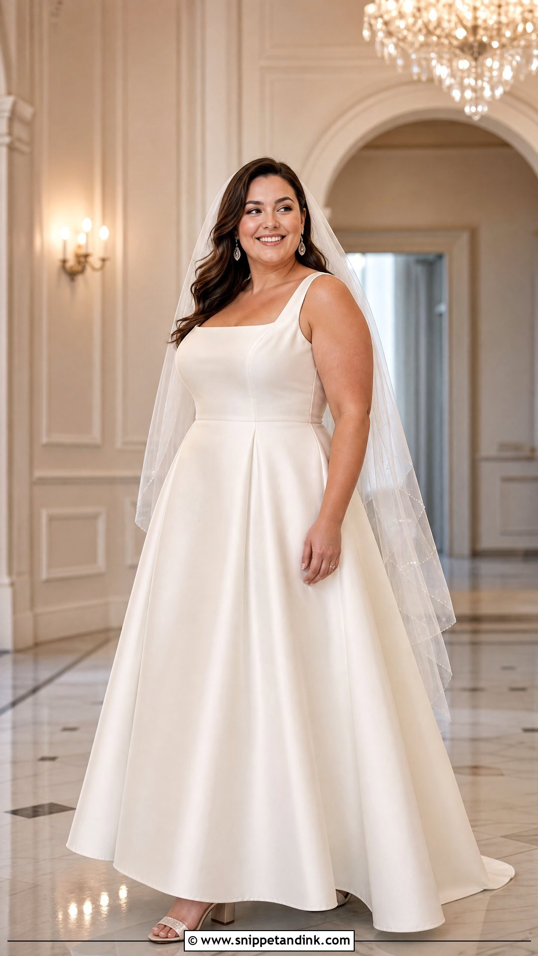 Off White Plus Size A Line Wedding Dress - Snippet and Ink - 20 Off White Wedding Dresses