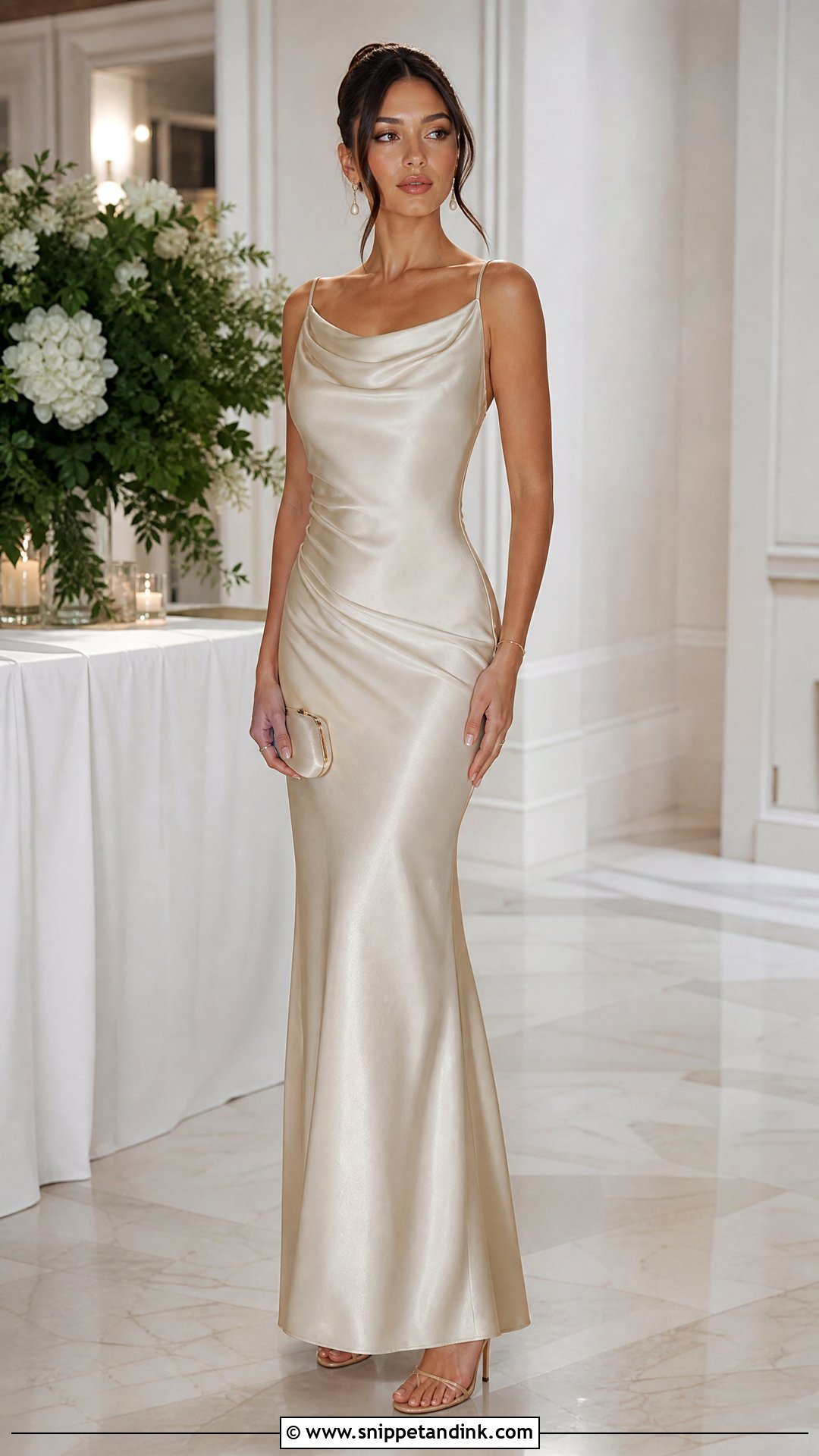Off White Satin Gown - Snippet and Ink - 25 Off White Gown Ideas