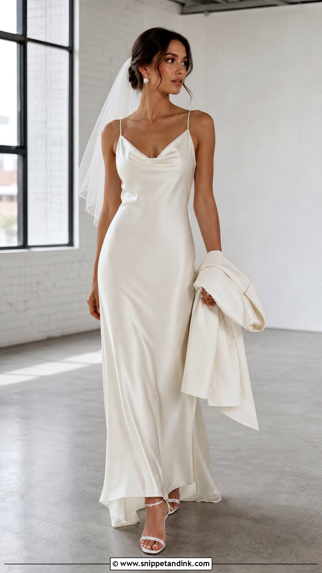 Off White Silk Slip Wedding Dress - Snippet and Ink - 20 Off White Wedding Dresses