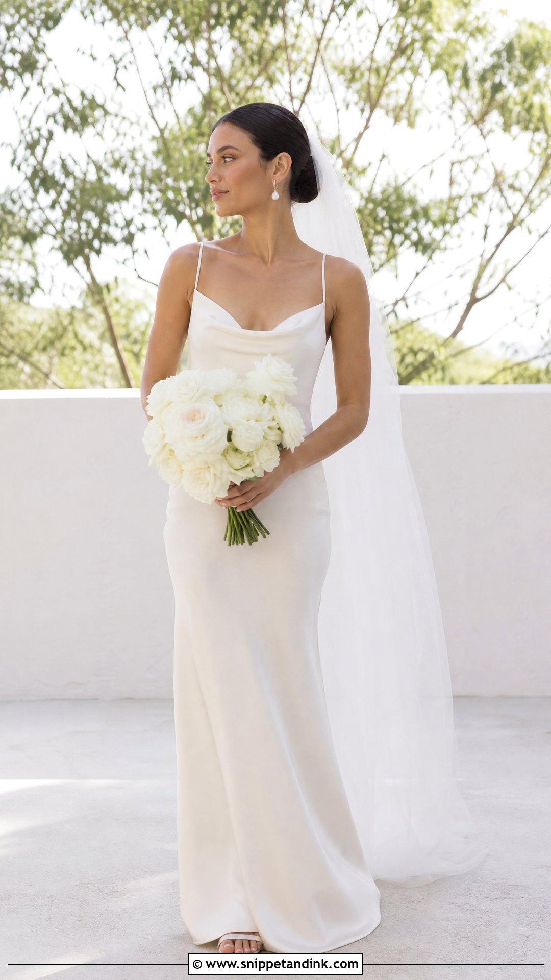 Off White Silk Slip Wedding Dress - Snippet and Ink - 20 Simple Off White Wedding Dress Ideas