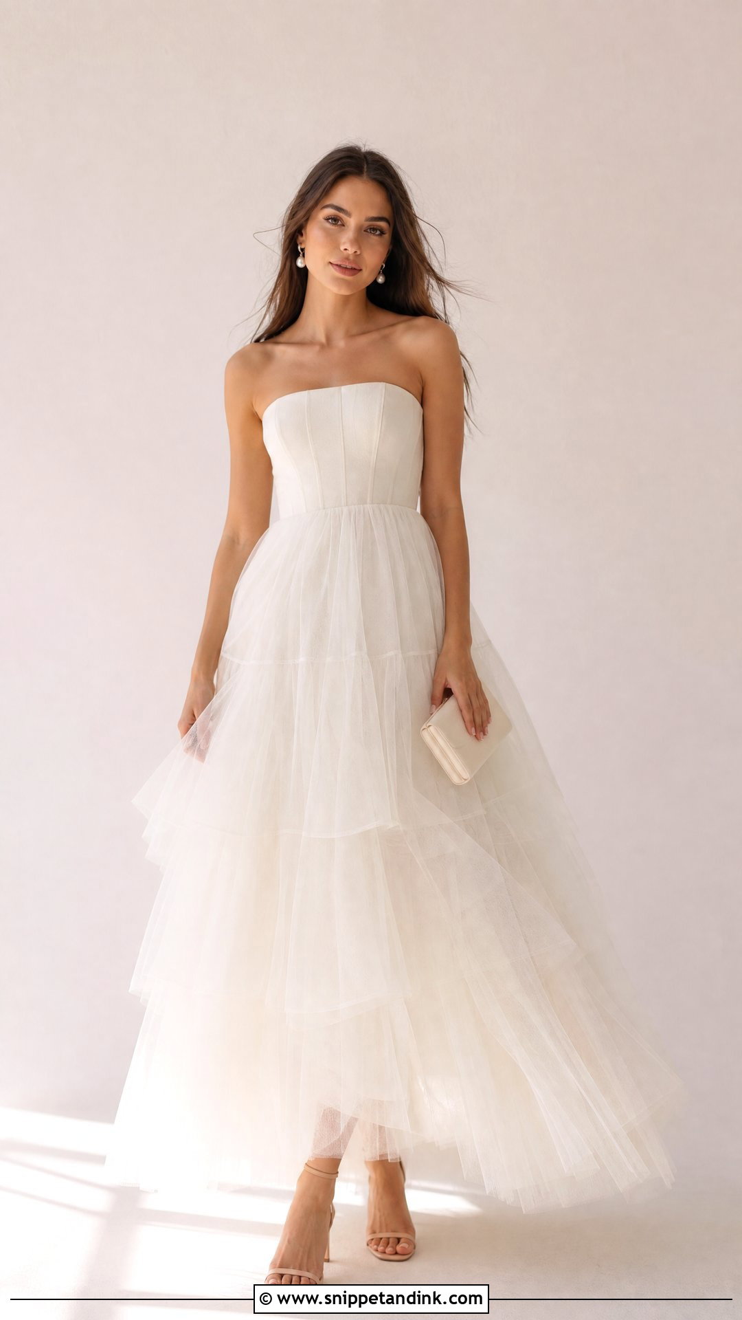 Off White Tulle Gown - Snippet and Ink - 25 Off White Gown Ideas