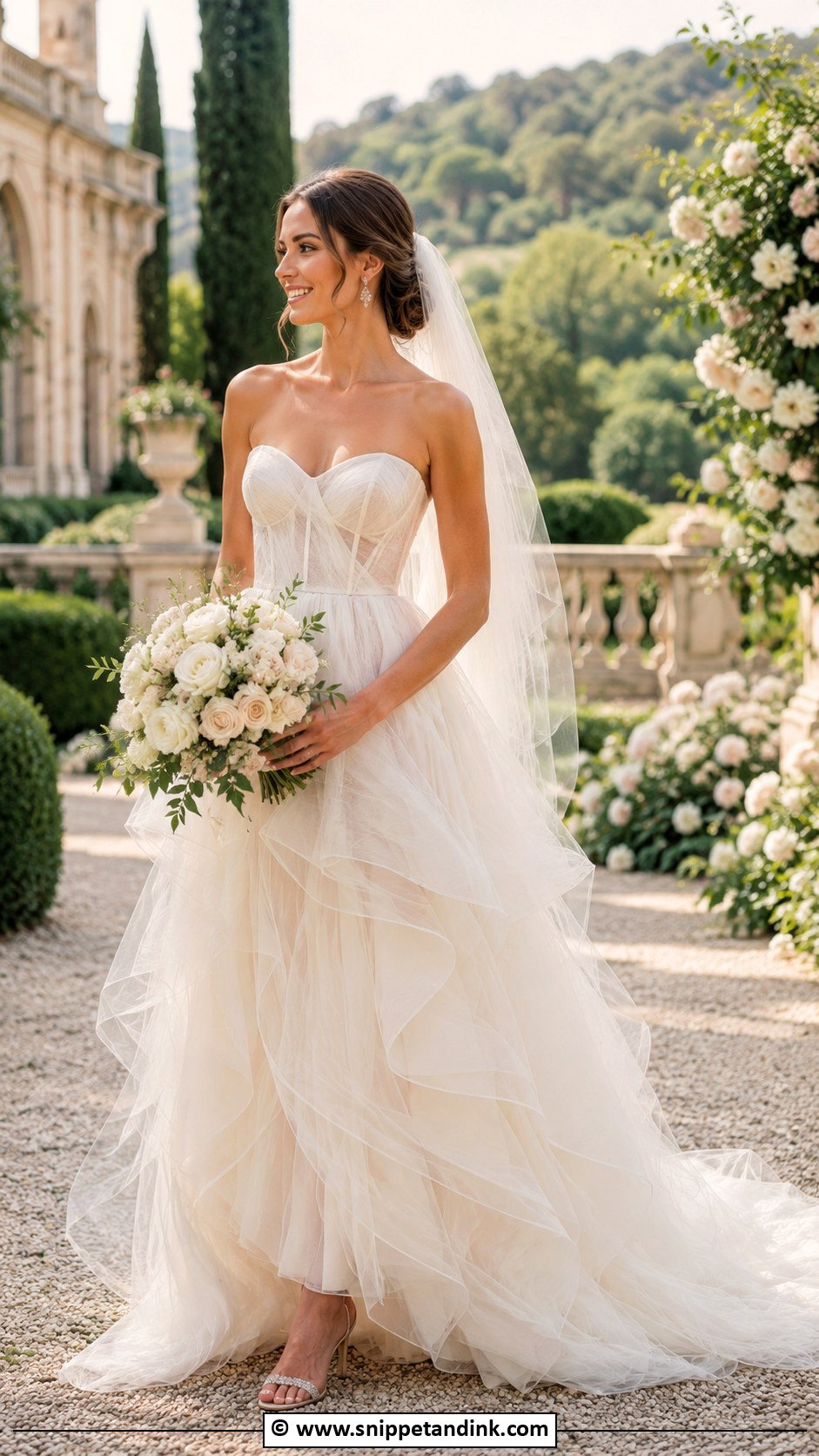 Off White Tulle Wedding Dress - Snippet and Ink - 30 Off White Wedding Dress Ideas
