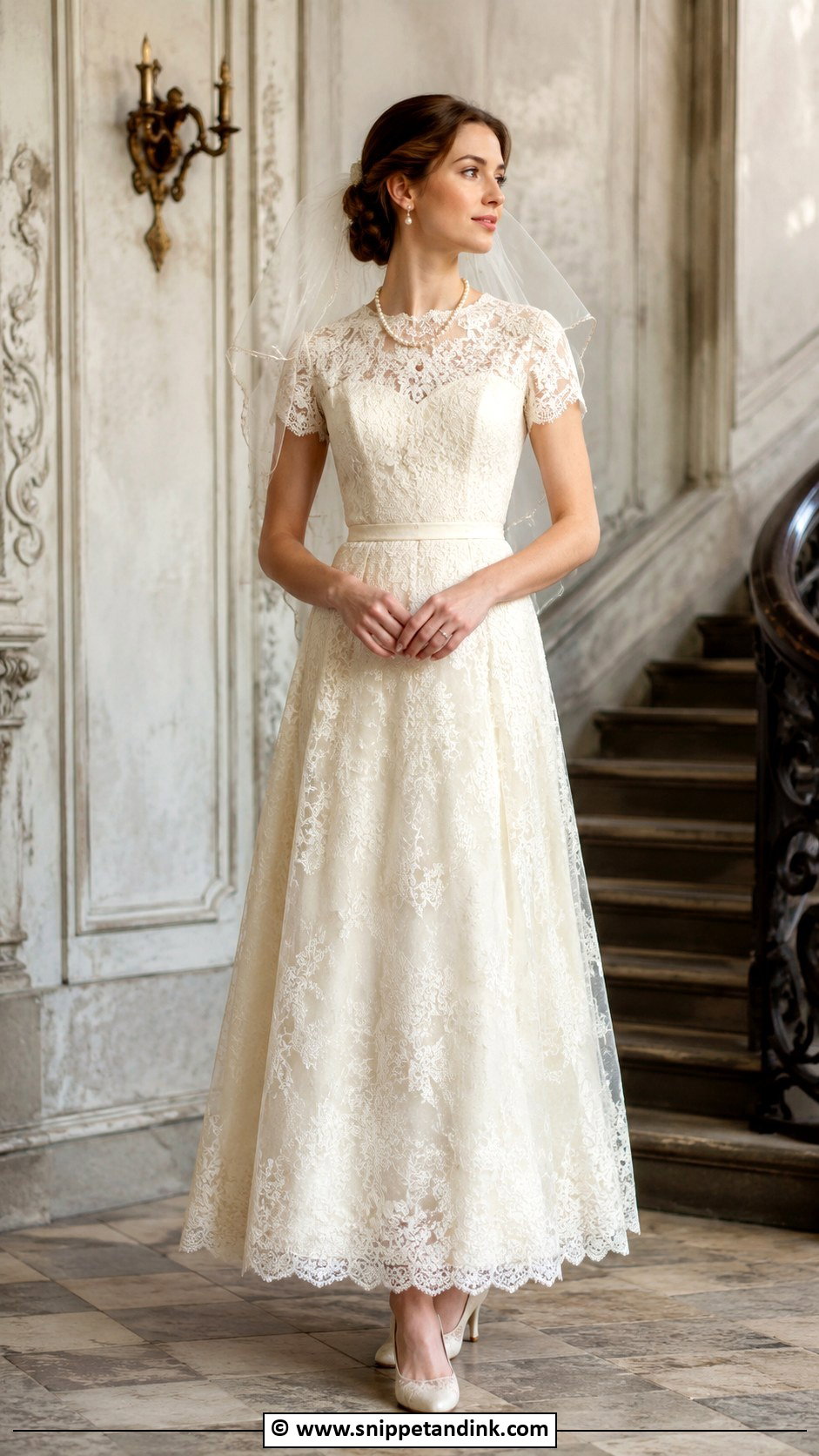 Off White Vintage Wedding Dress - Snippet and Ink - 30 Off White Wedding Dress Ideas