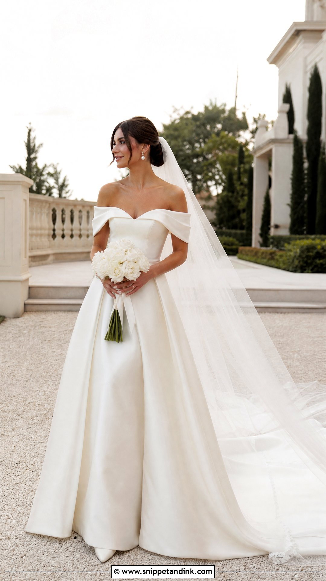 Off the Shoulder Bridal Gown - Snippet and Ink - 20 2026 Bridal Gowns