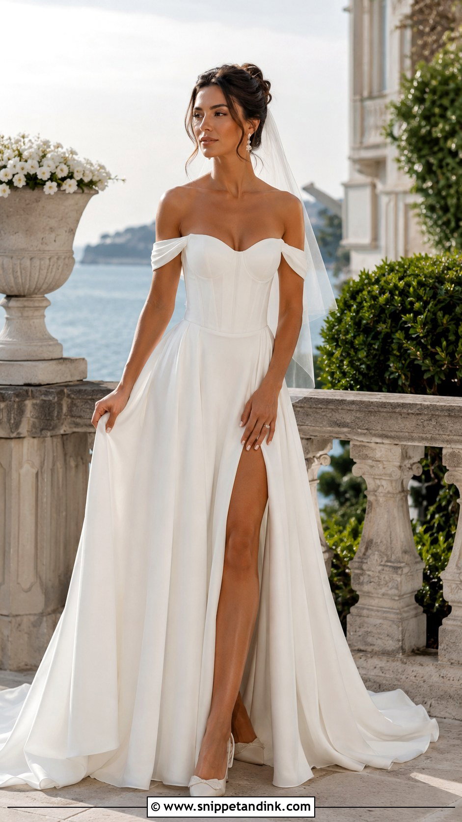 Off the Shoulder Wedding Dress - Snippet and Ink - 20 Best Wedding Dress Ideas