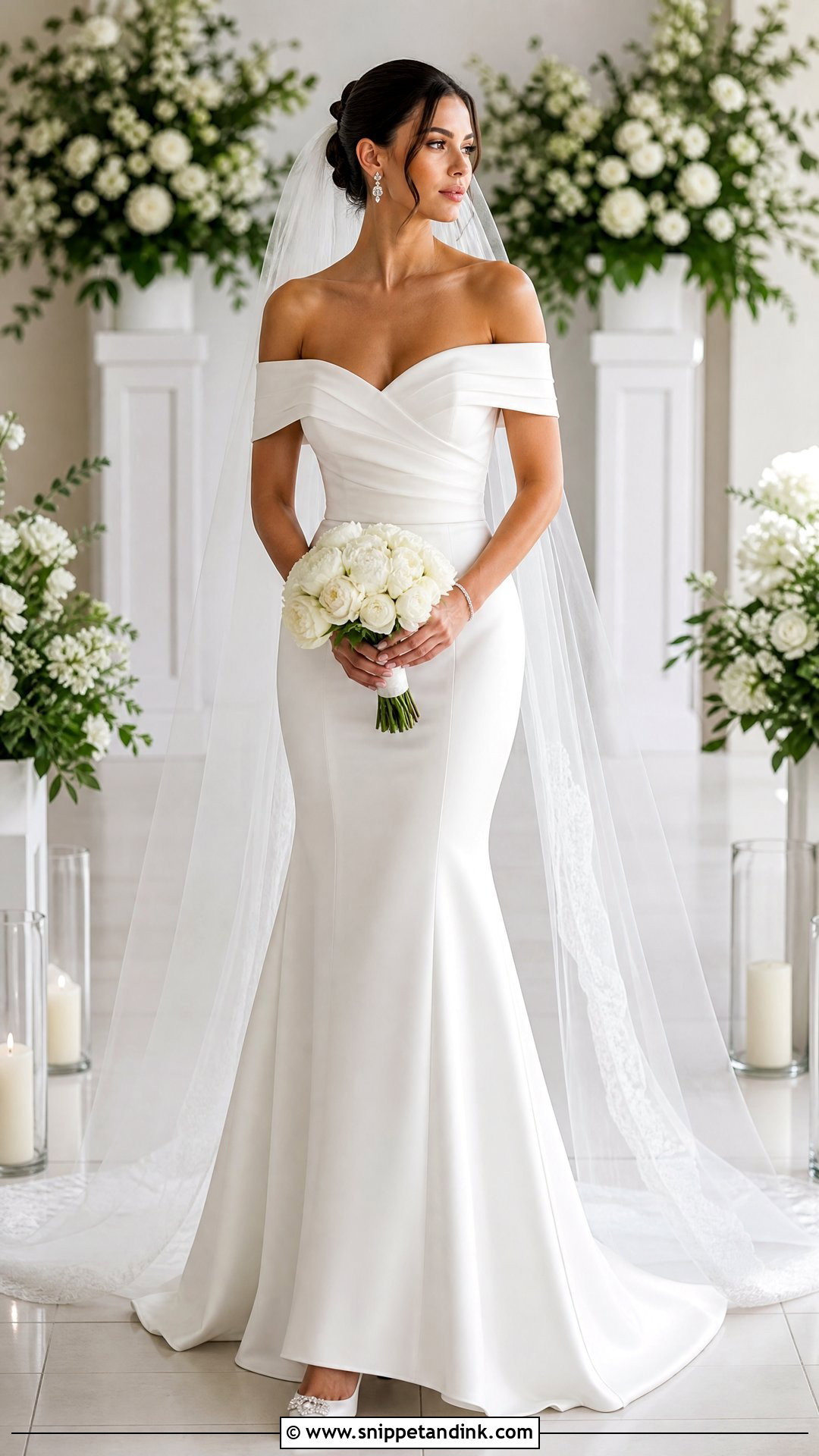 Off the Shoulder Wedding Dress - Snippet and Ink - 20 Wedding Dress Pictures Ideas