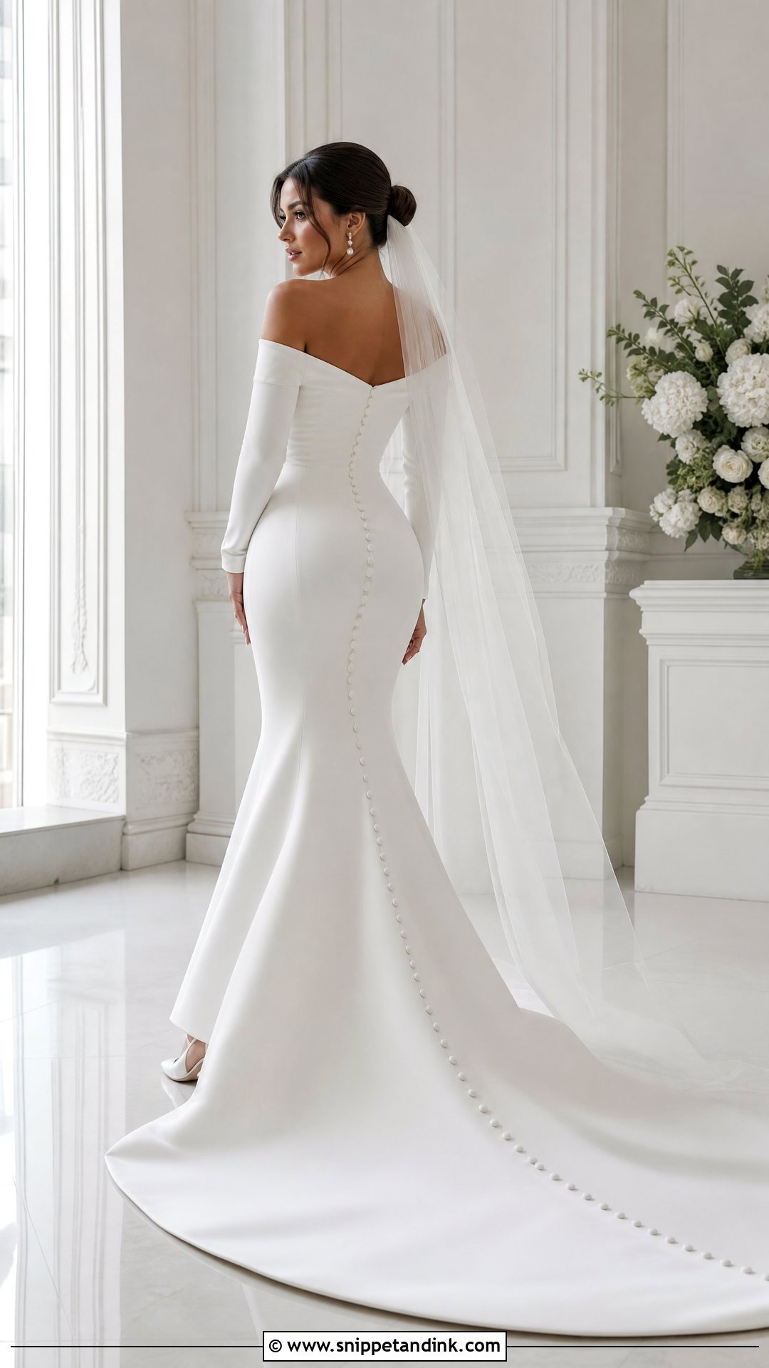 Off the Shoulder Wedding Dress With Buttons - Snippet and Ink - 20 Wedding Dress with Buttons Down the Back Ideas