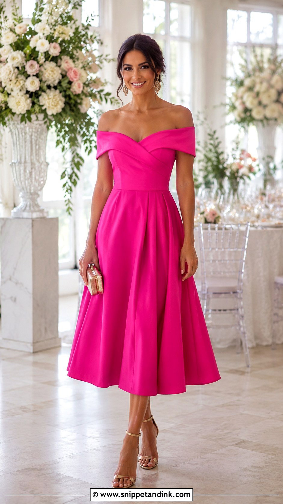 Off the Shoulder Wedding Outfit - Snippet and Ink - 20 Wedding Costume Woman Ideas