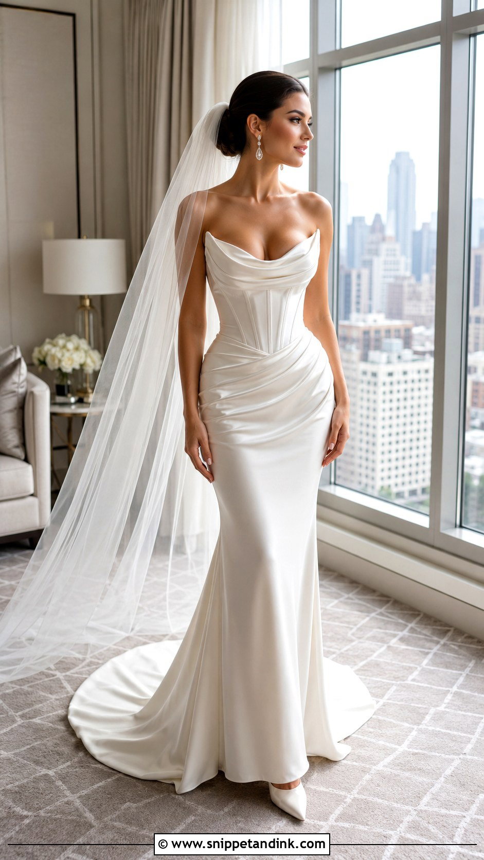 Old Hollywood Corset Wedding Dress - Snippet and Ink - 25 Vintage Corset Wedding Dress Ideas